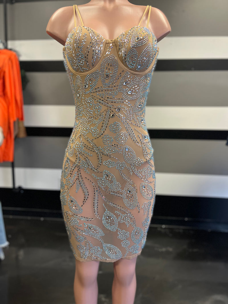 Nude Bling Dress