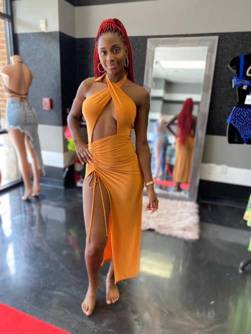 Sexy Crossover Back-out Dress - WaistLESS Couturing