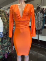 Orange Bodycon Dress