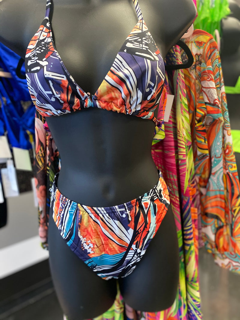 Abstract 3pc Swimsuit - WaistLESS Couturing