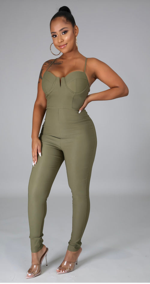Olive Jumpsuit - WaistLESS Couturing
