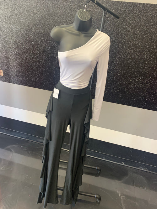 White One Shoulder Body Suit - WaistLESS Couturing
